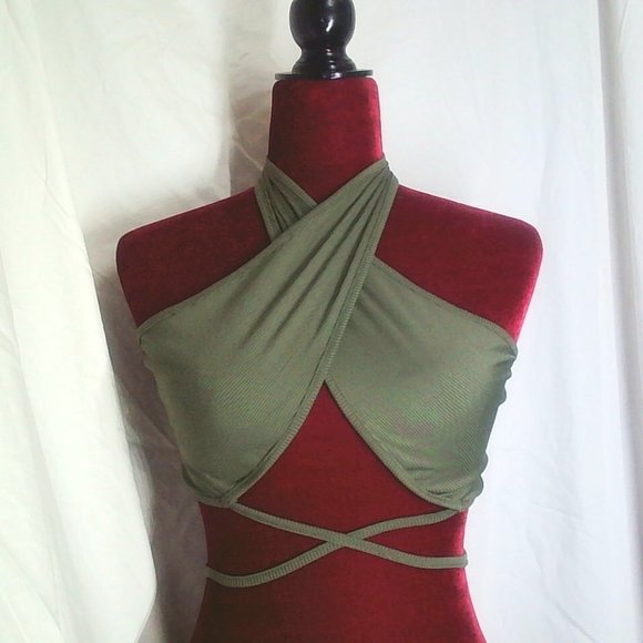 SHEIN Tops - SHEIN Cross Halter Top